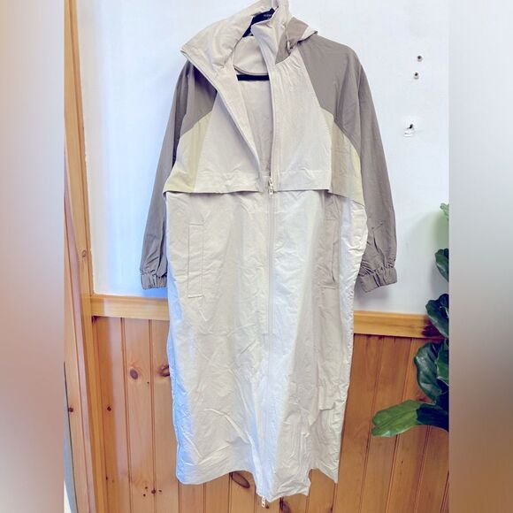 NWT Zara 2 in 1 Parachute Jacket convertible detachable Raincoat Sz XS-S - Picture 3 of 14